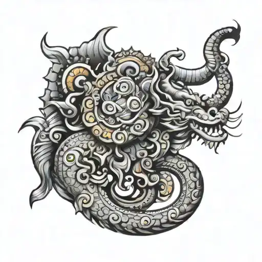 Vishnu Mahesh tattoo design idea