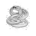 sword and snake tattoo design idea