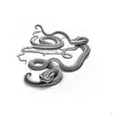 sword and snake tattoo design idea