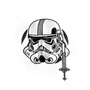star wars sabre lazer tattoo design idea