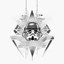 star wars sabre lazer tattoo design idea