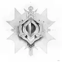 Deus ubique est tattoo design idea