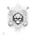 Deus ubique est tattoo design idea