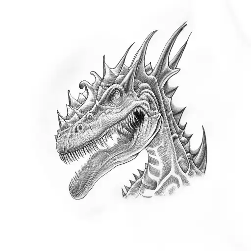 dino  tattoo design idea