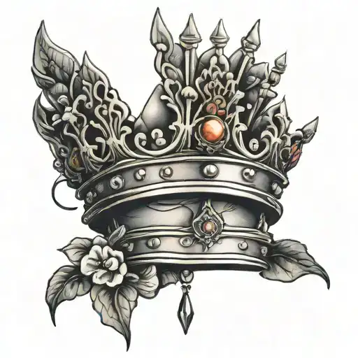 three point crown elegant tattoo tattoo design idea
