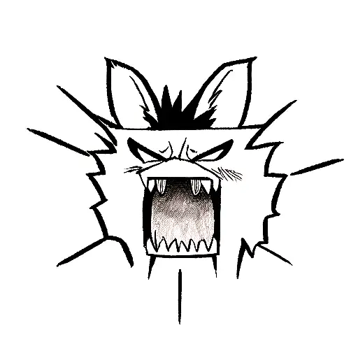 angry boar face tattoo design idea