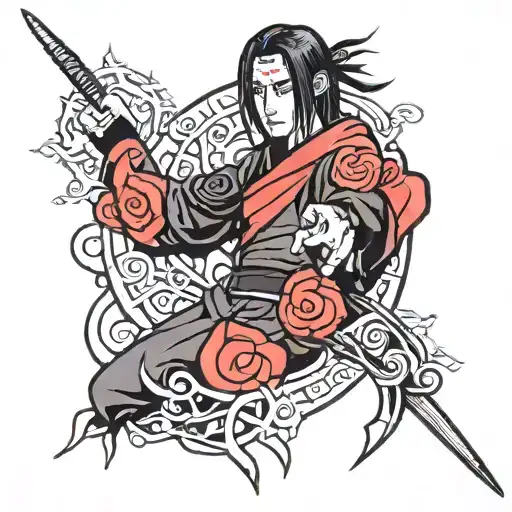 itachi uchiha tattoo design idea
