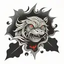 cursed seal sasuke mark and blood tattoo design idea