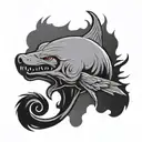 cursed seal sasuke mark and blood tattoo design idea