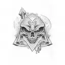 Ace card tattoo design idea