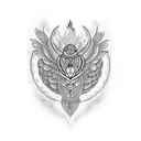 feminine fine line Phoenix with stipple shading tattoo design idea