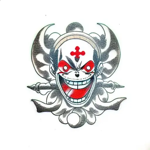 luffy gear 5 tattoo design idea