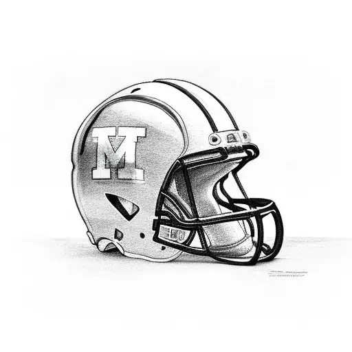 Michigan wolverines football  tattoo design idea