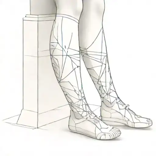 topographical leg sleeve design perfectly shaped to leg anatomy   tattoo design idea