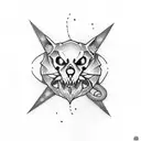 suicide rope tattoo design idea