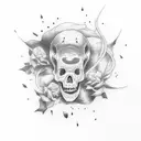 suicide rope tattoo design idea