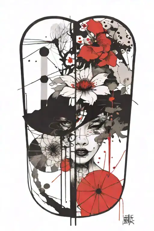 korean elegant tattoo design idea