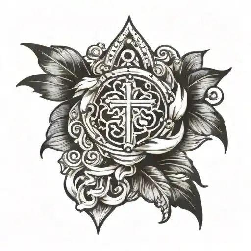 Christian hand tattoo tattoo design idea