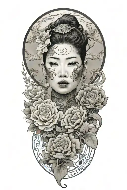 Korean tattoo design idea