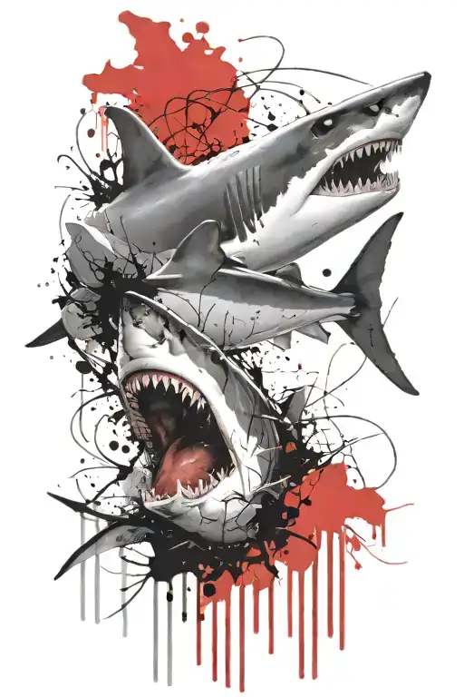 Jaws poster tattoo design idea