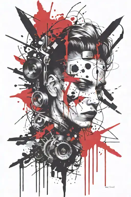 80s tattoo design idea