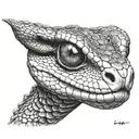 viper head  tattoo design idea