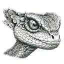 viper head  tattoo design idea