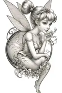tinker bell tattoo design idea