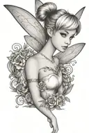 tinker bell tattoo design idea