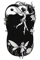 tinker bell fairy dust tattoo design idea