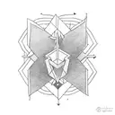 three arrows and bow tattoo design idea