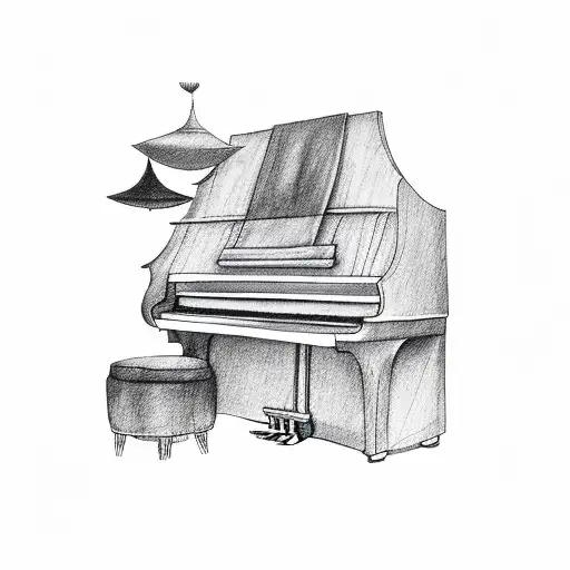Music note piano keys cross tattoo | Music and Design