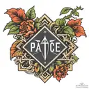 GOD IS GREATER THAN THE HIGHS AND LOWS with word Patience tattoo design idea