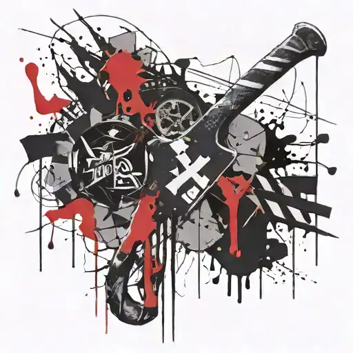 Tattoo related to Dostoevsky's crime and punishment 🪓 axe tattoo design idea