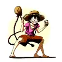 monkey d. luffy tattoo design idea