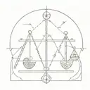 An intricate design combining economic graphs and legal symbols in a balanced composition tattoo design idea