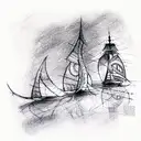 ship tattoo design idea