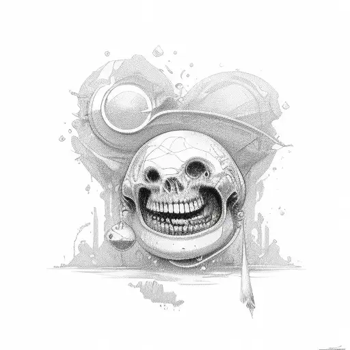 laugh now cry later tattoo design idea