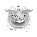 suminagashi laugh now cry later tattoo design idea