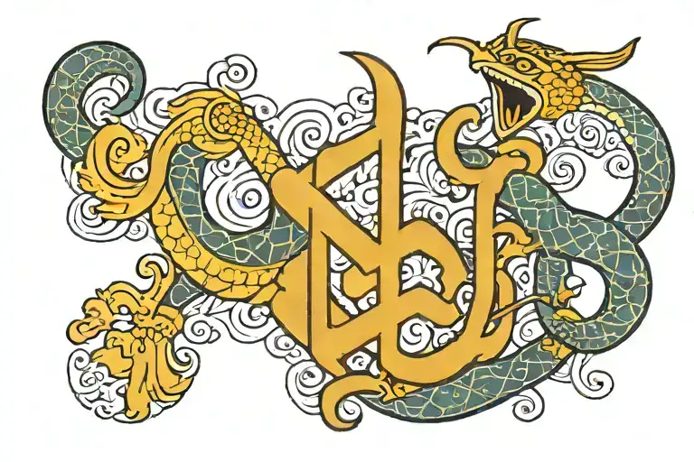 Mariana in Arabic with the word tattoo design idea