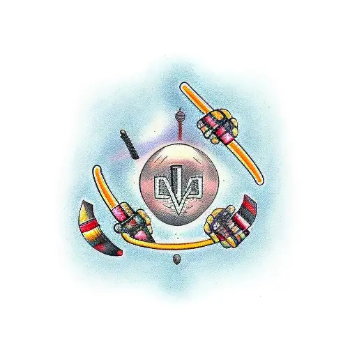 dna and outdoors tattoo design idea