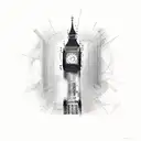 Big Ben  tattoo design idea