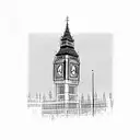 Big Ben  tattoo design idea