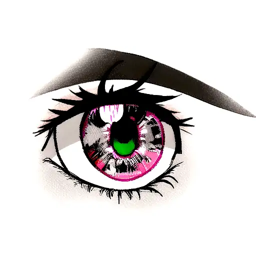 corvo preto com olho Sharingan  tattoo design idea