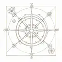 compass with a discreet element representing Zoro's sense of direction in One Piece such as his earrings, saber... tattoo design idea