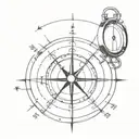 compass with a discreet element representing Zoro's sense of direction in One Piece such as his earrings, saber... tattoo design idea