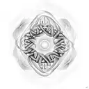 Double helix tattoo design idea