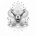 pai e filho tattoo design idea