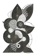 Fibonacci spiral tattoo design idea