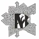 ukrainian runes tattoo design idea